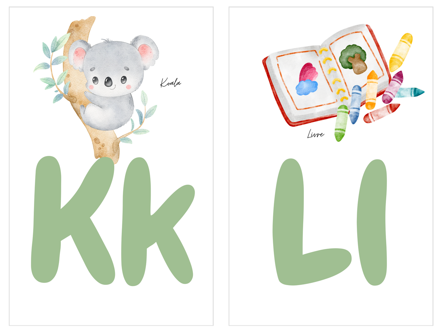 Cartes alphabet - Gratuit