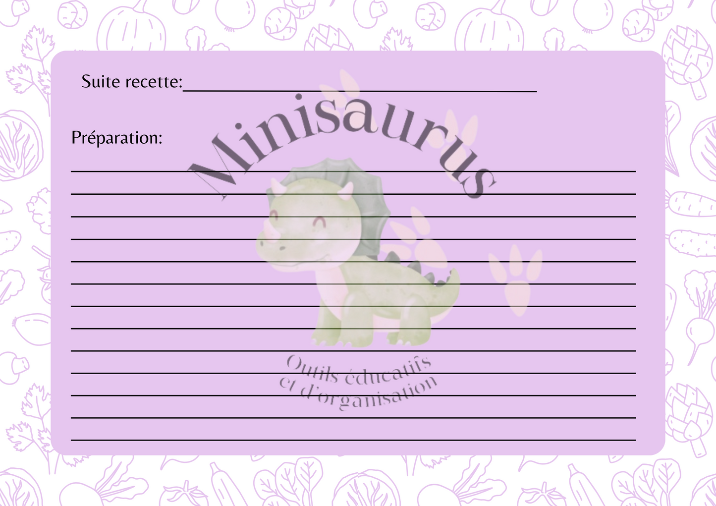 Livre de recette - Numérique