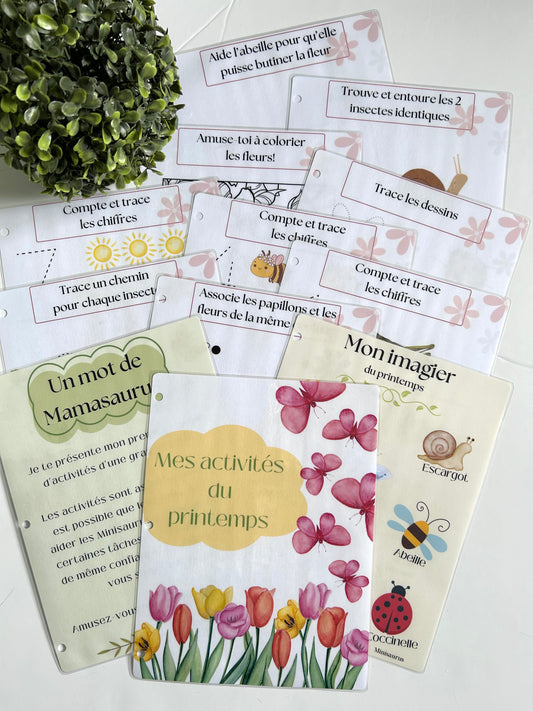 Cahier activités - Printemps